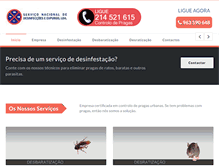 Tablet Screenshot of desinfeccoes.com